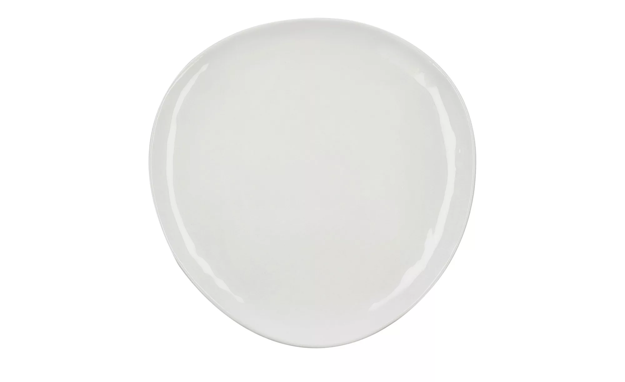 Deko Teller - weiß - Keramik - 3 cm - Dekoration > Dekoschalen - Möbel Kraf günstig online kaufen