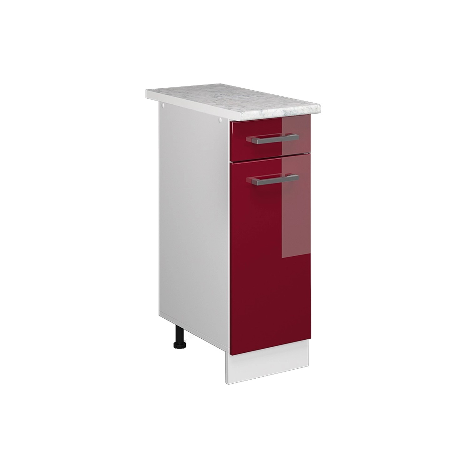Vicco Unterschrank R-Line, Bordeaux Hochglanz/Weiß, 30 günstig online kaufen