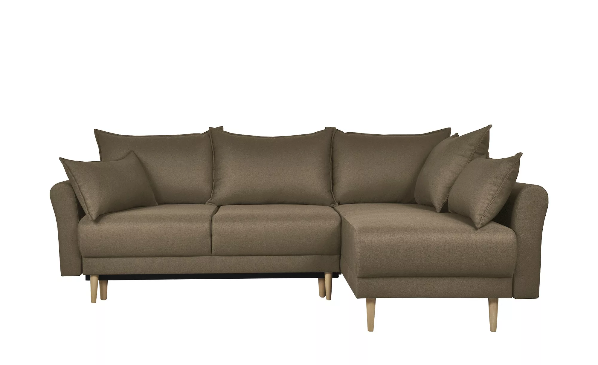 Ecksofa - braun - 88 cm - Polstermöbel > Sofas > Ecksofas - Möbel Kraft günstig online kaufen