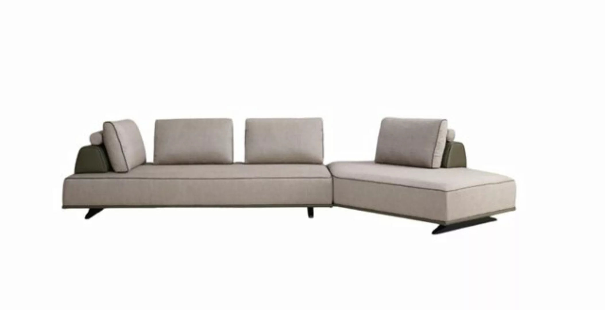 Xlmoebel Ecksofa Moderne graue Stoff-L-förmige Polstercouch für das Wohnzim günstig online kaufen