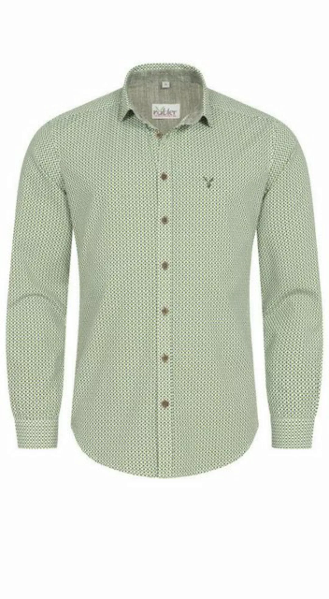 Nübler Trachtenhemd Trachtenhemd langarm Pirmin in Grün von Nübler günstig online kaufen