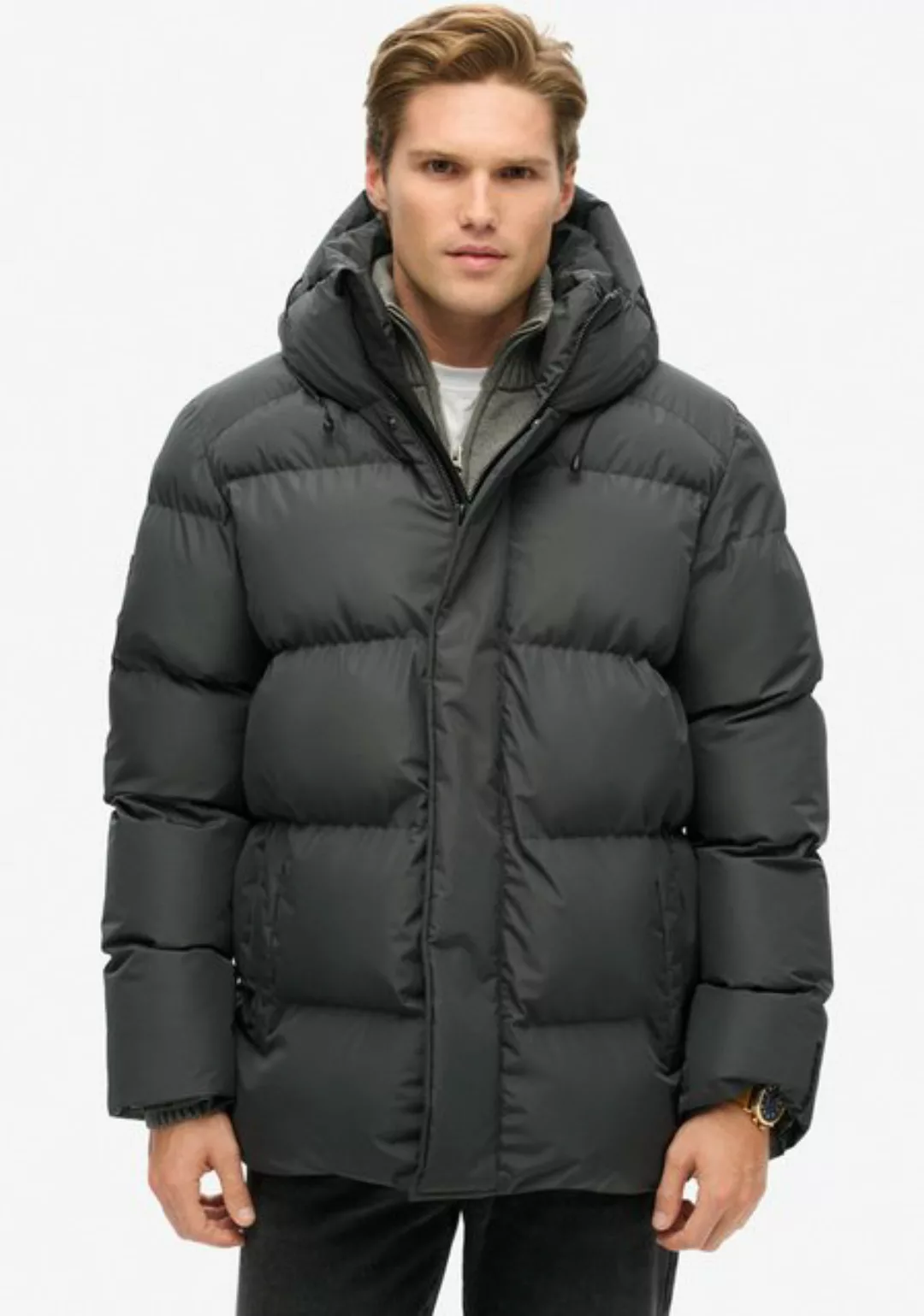 Superdry Steppjacke "HOODED 5 BAFFLE SPORTS PUFFER", mit Kapuze günstig online kaufen