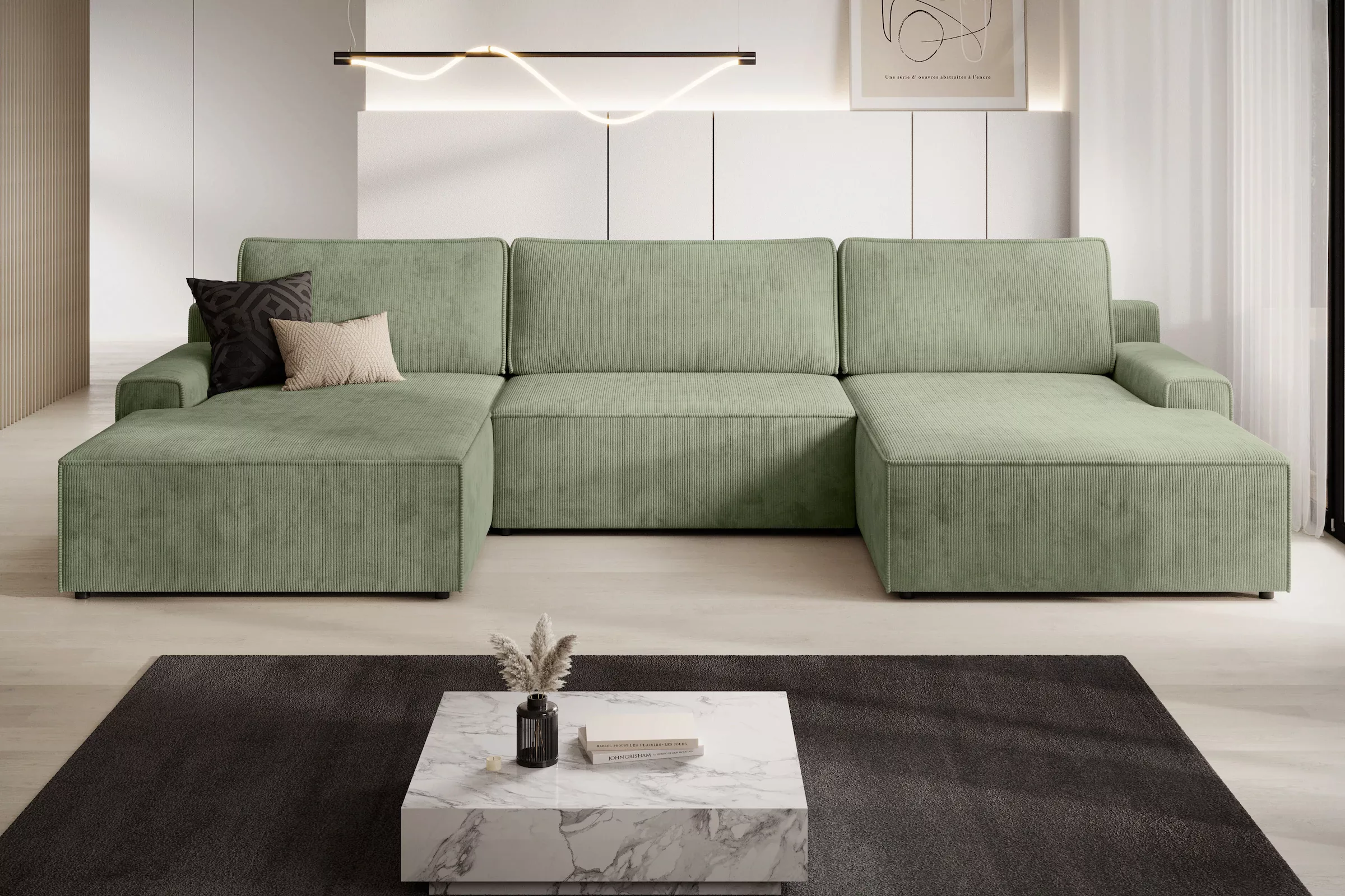 TRENDMANUFAKTUR Wohnlandschaft »Challenge, Schlafsofa mit Bettkasten, Couch günstig online kaufen