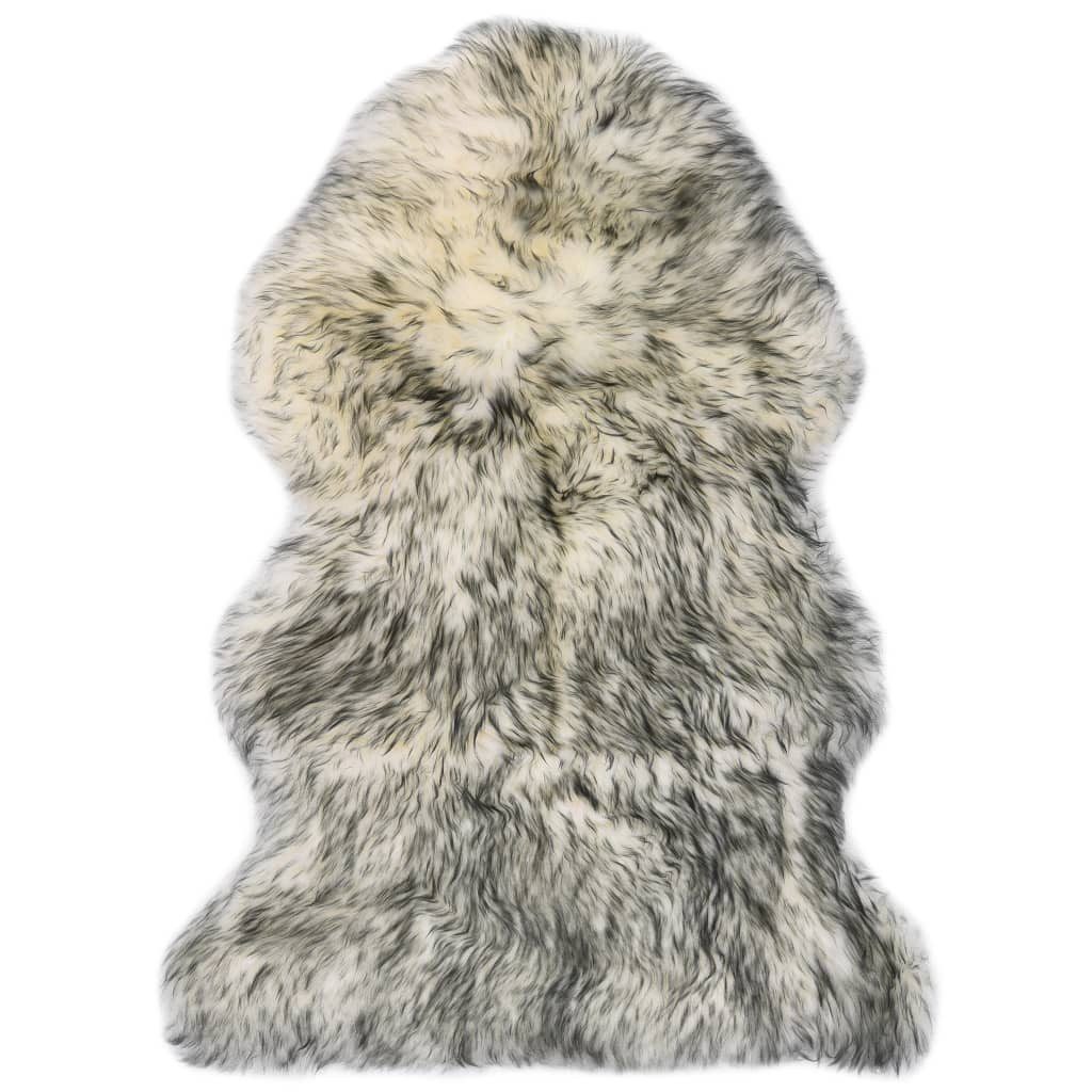 vidaXL Teppich Schaffell-Teppich 60×90 cm Dunkelgrau günstig online kaufen