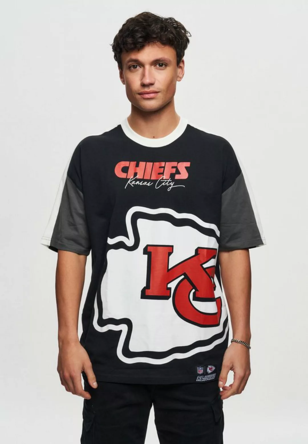 Recovered T-Shirt NFL Chiefs Kansas City Cut and Sew Oversized günstig online kaufen