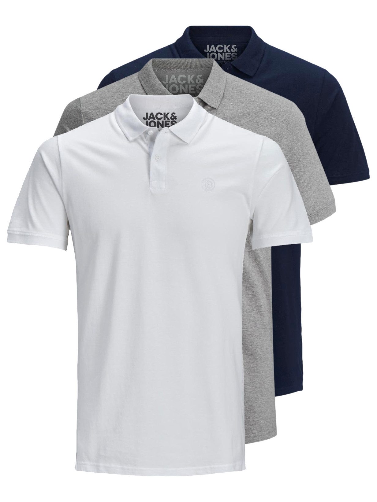 Jack & Jones Poloshirt Basic (3-tlg., günstig online kaufen