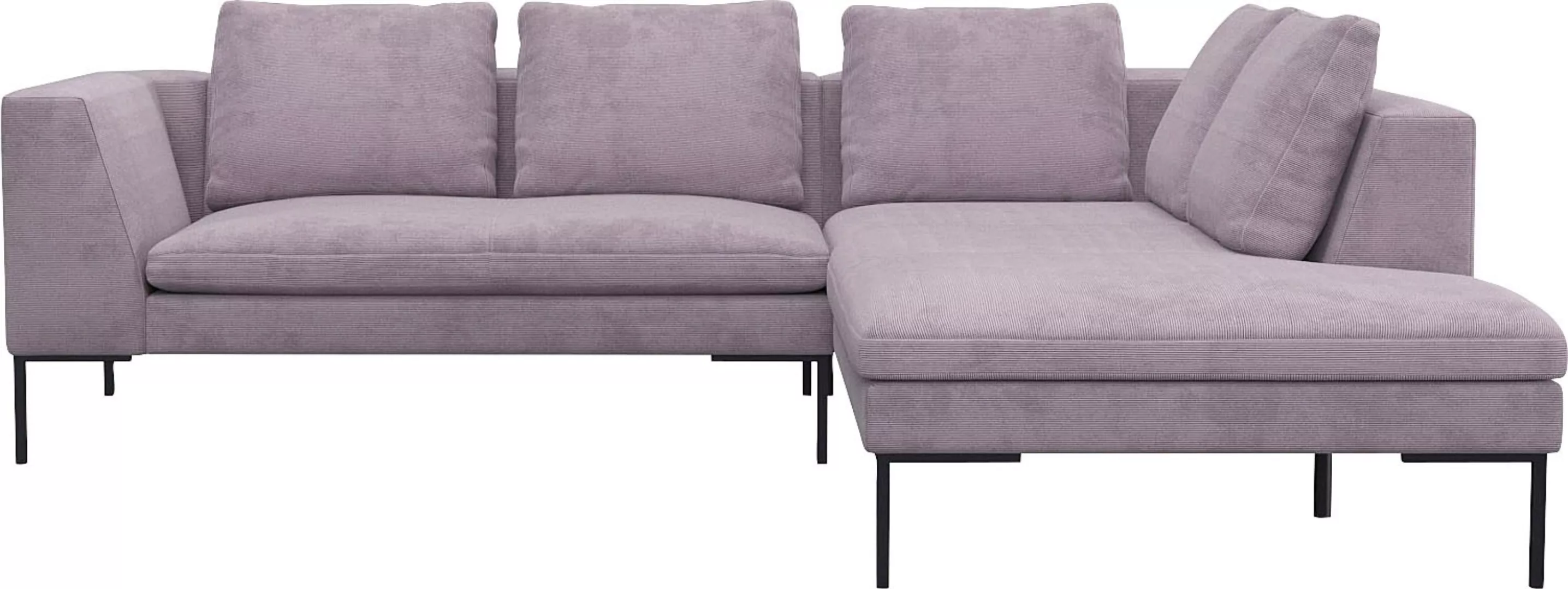 FLEXLUX Ecksofa »Loano, superbequemer Sitzkomfort durch Kaltschaum im Sitz, günstig online kaufen