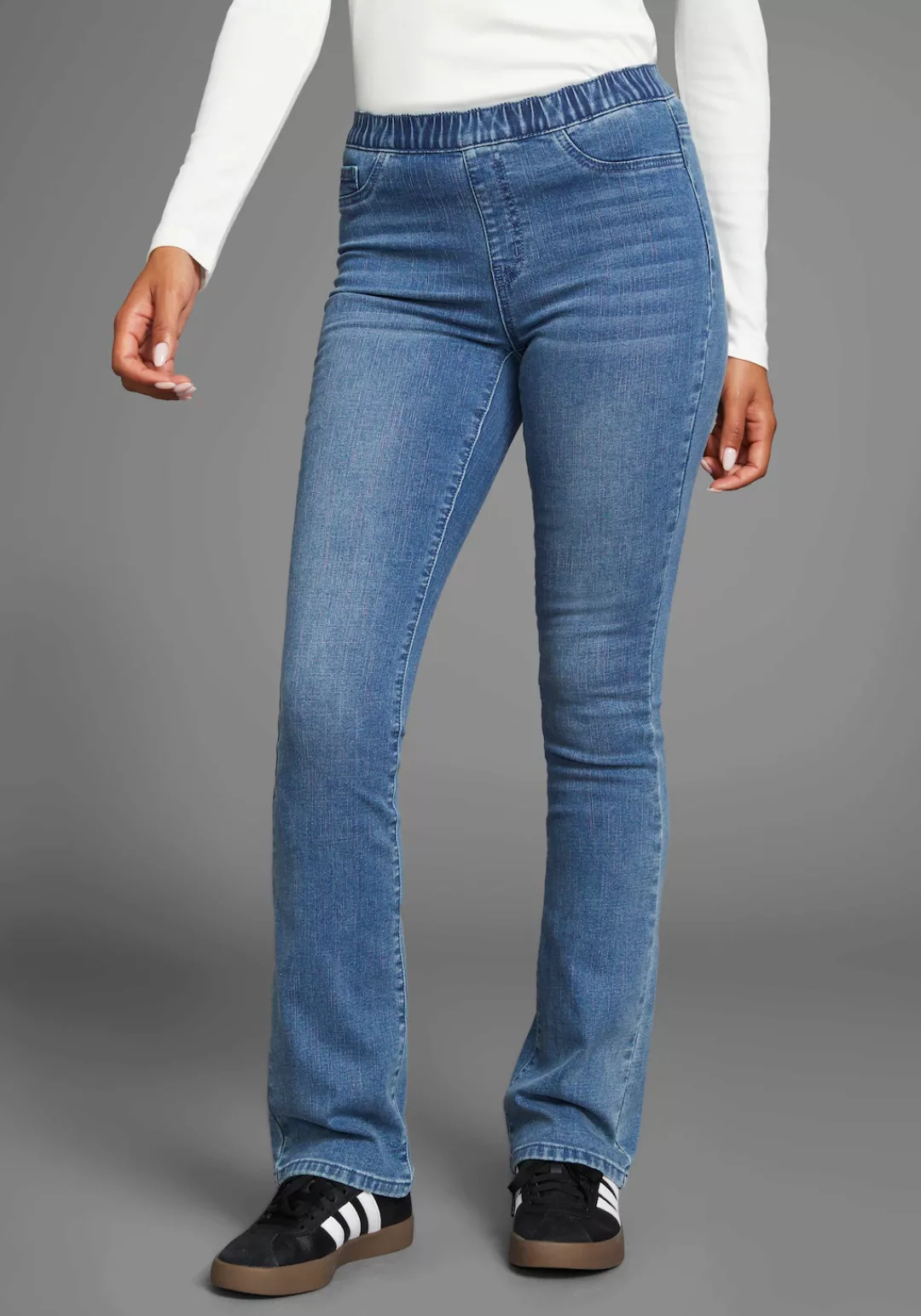 Arizona Jeansjeggings Bootcut mit leichtem Thermo Effekt High Waist günstig online kaufen