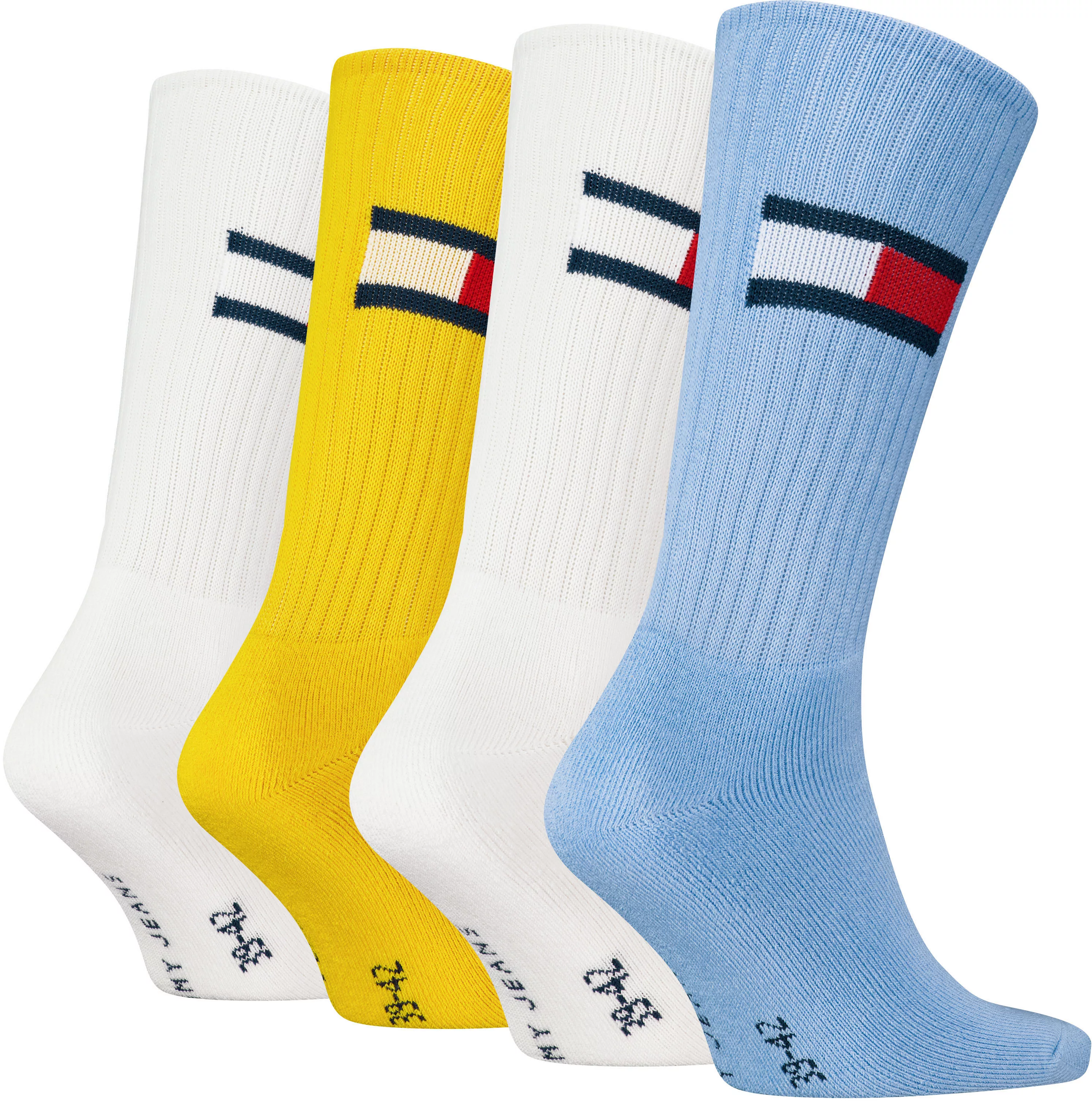 Tommy Hilfiger Sportsocken, (4er-Pack), mit großem Flag-Label seitlich günstig online kaufen