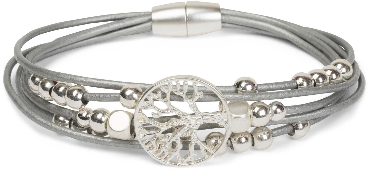 styleBREAKER Armband Armband mit Lebensbaum, Perlen günstig online kaufen