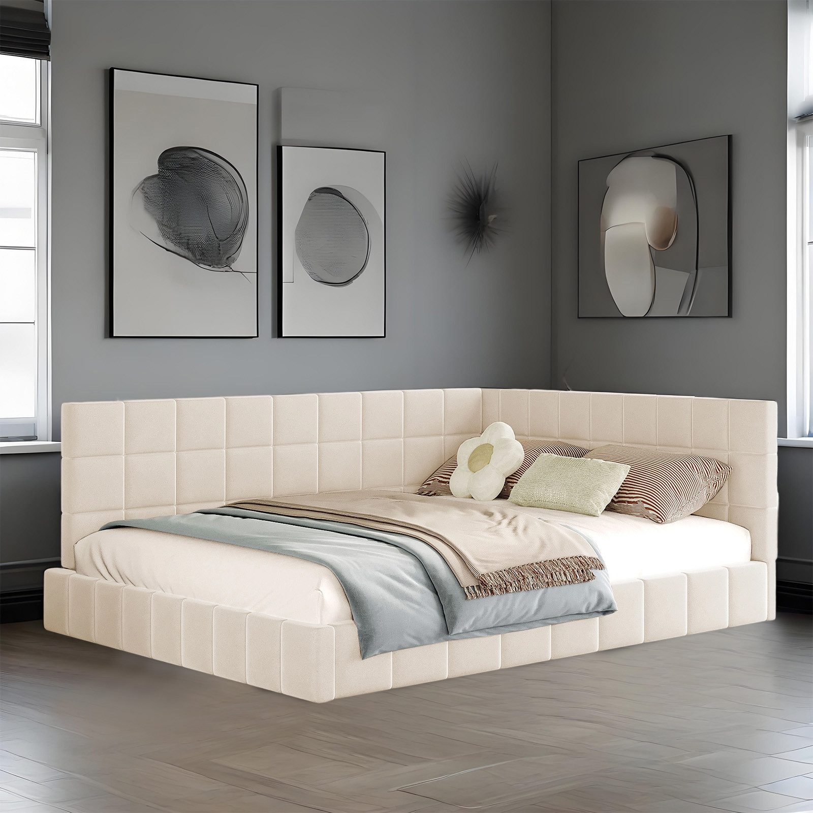 MODFU Schlafsofa Polsterbett, 140x200 cm mit günstig online kaufen