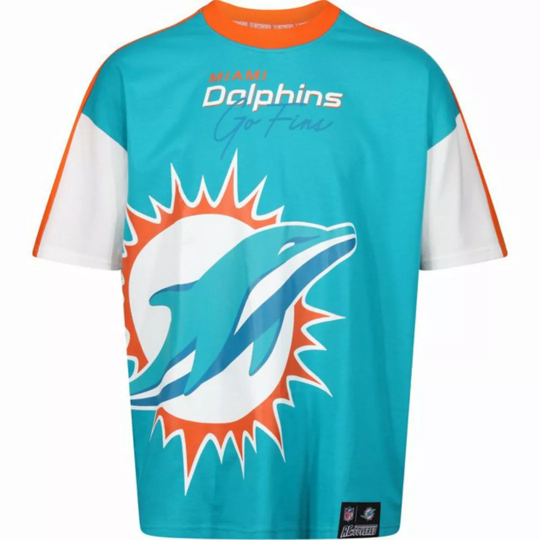 Recovered T-Shirt "NFL Dolphins Miami Cut and Sew Oversized", für alle Miam günstig online kaufen