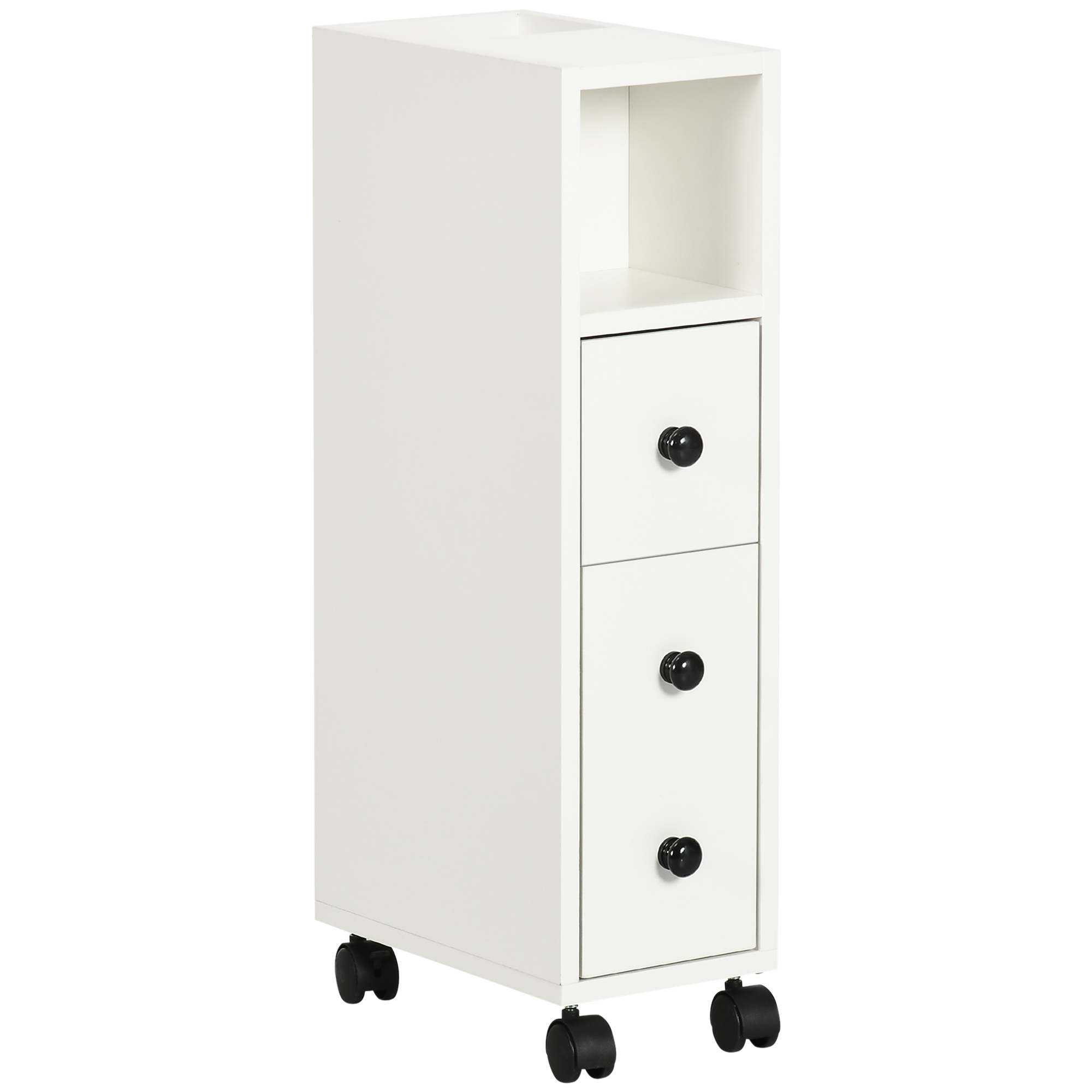 kleankin Badschrank Badezimmerschrank Badregal Kommode Standschrank zwei Sc günstig online kaufen