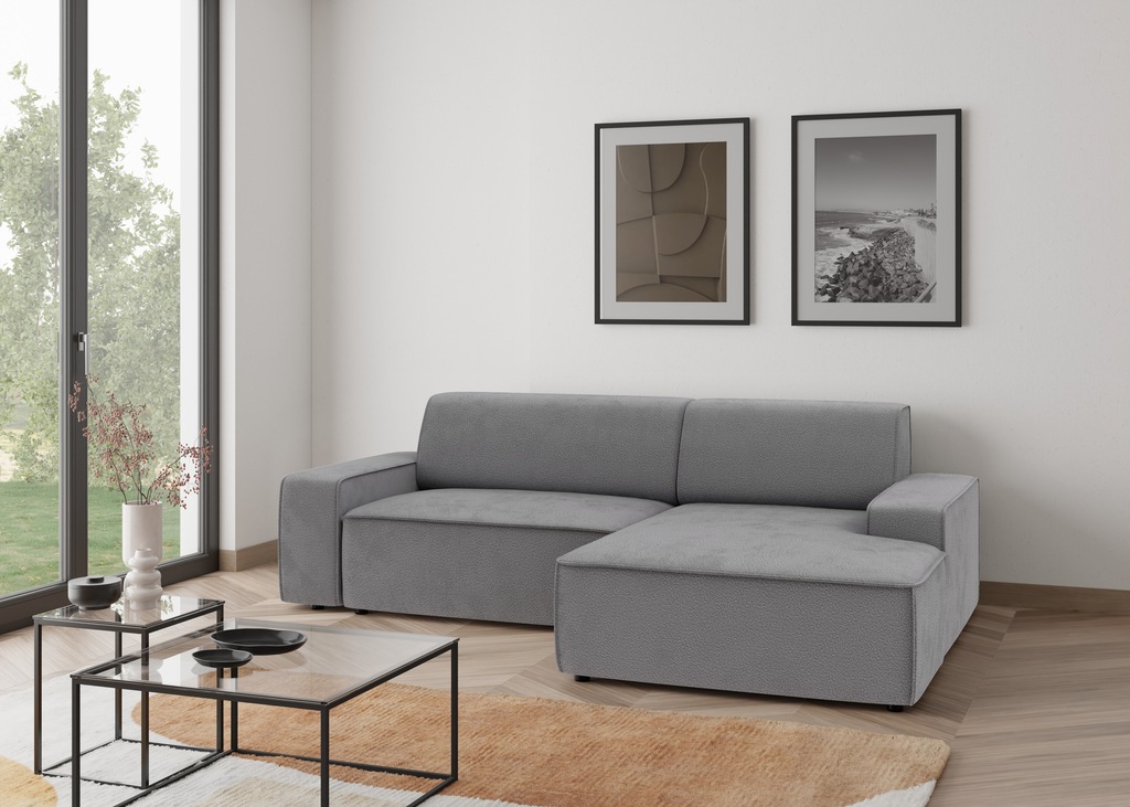 TRENDMANUFAKTUR Ecksofa "Graz, wahlweise mit Sitzvorschub und Bettkasten, L günstig online kaufen