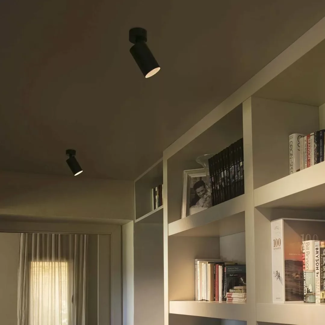 LED Deckenspot Stan in Schwarz günstig online kaufen