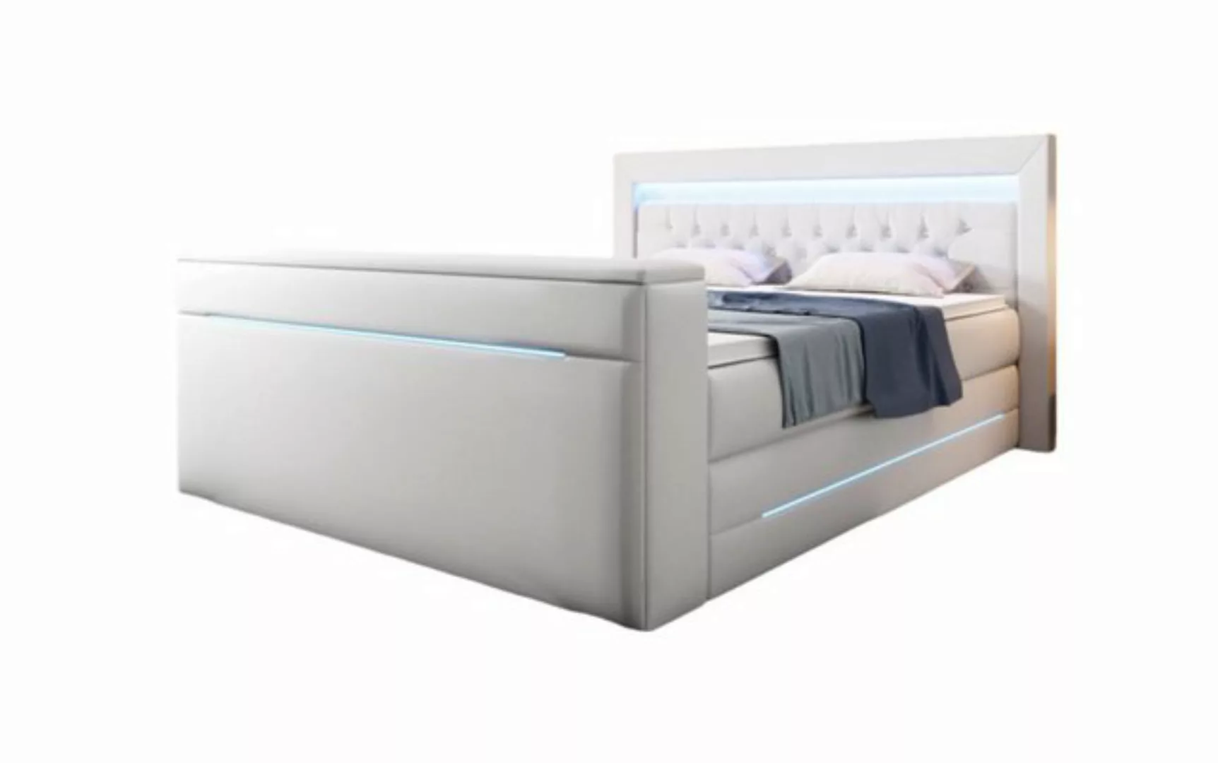 Luxusbetten24 Boxspringbett Merkur, mit TV Lift und RGB-Beleuchtung günstig online kaufen