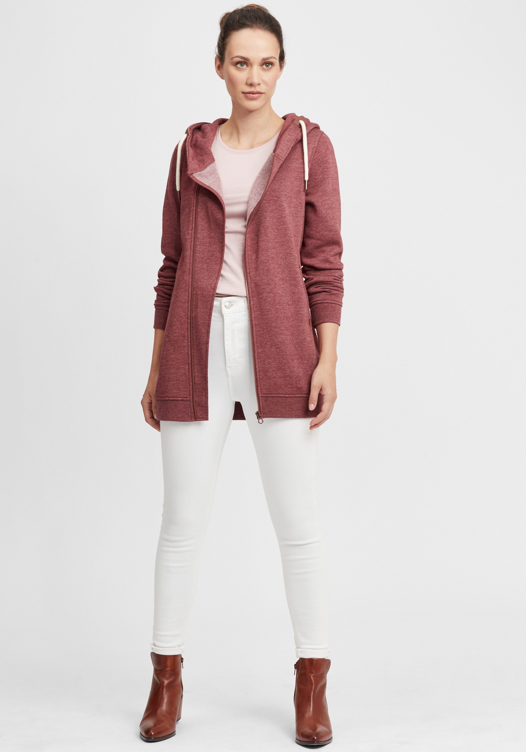 OXMO Kapuzensweatjacke OXVicky Sweat Zip-Hoodie Long günstig online kaufen