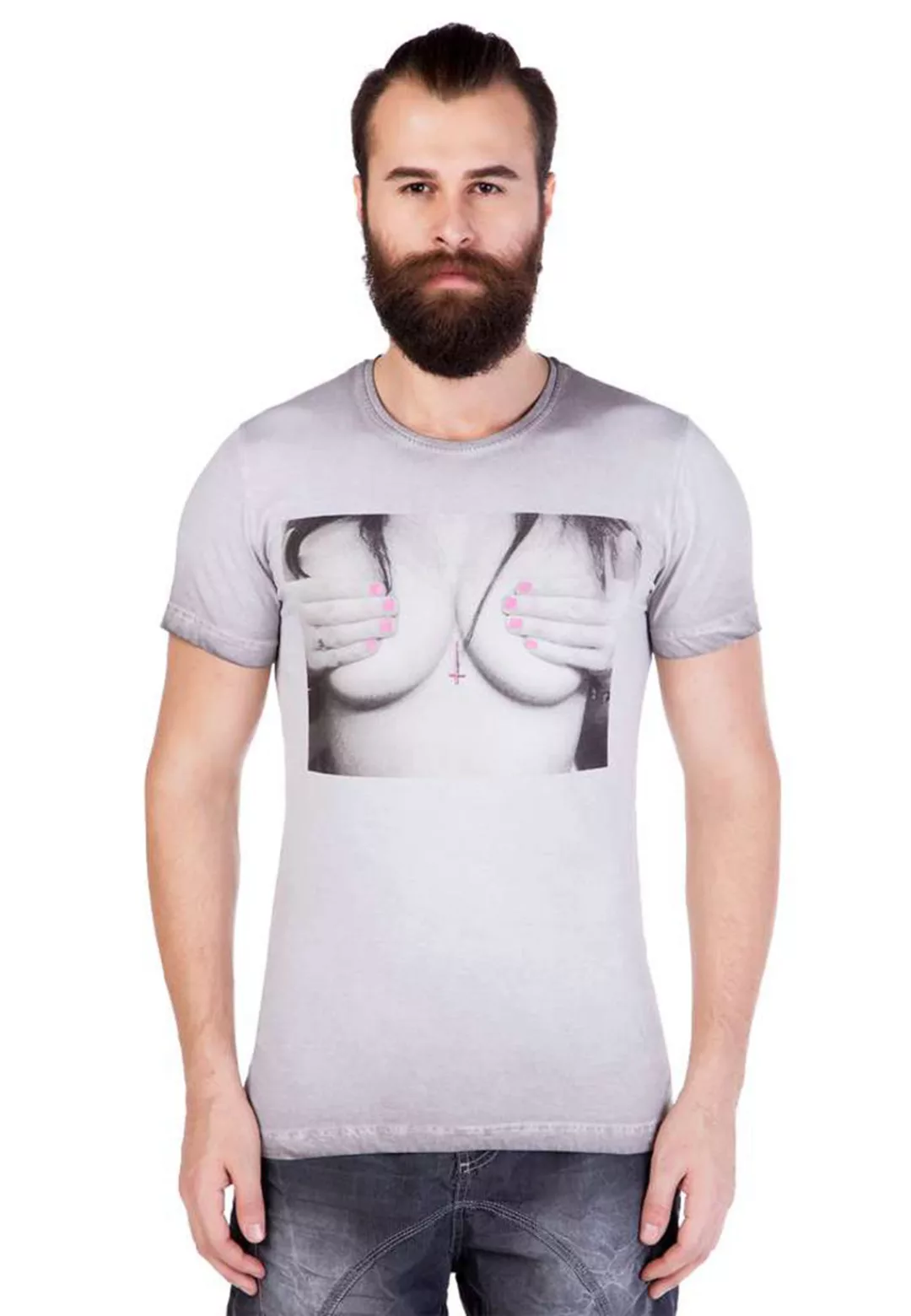 Cipo & Baxx T-Shirt, mit trendigem Frontprint günstig online kaufen