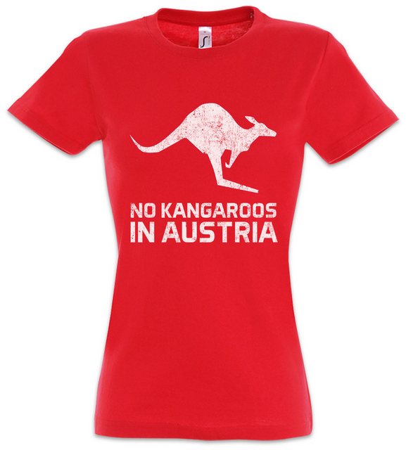 Urban Backwoods Print-Shirt No Kangaroos In Austria Damen T-Shirt Englischl günstig online kaufen