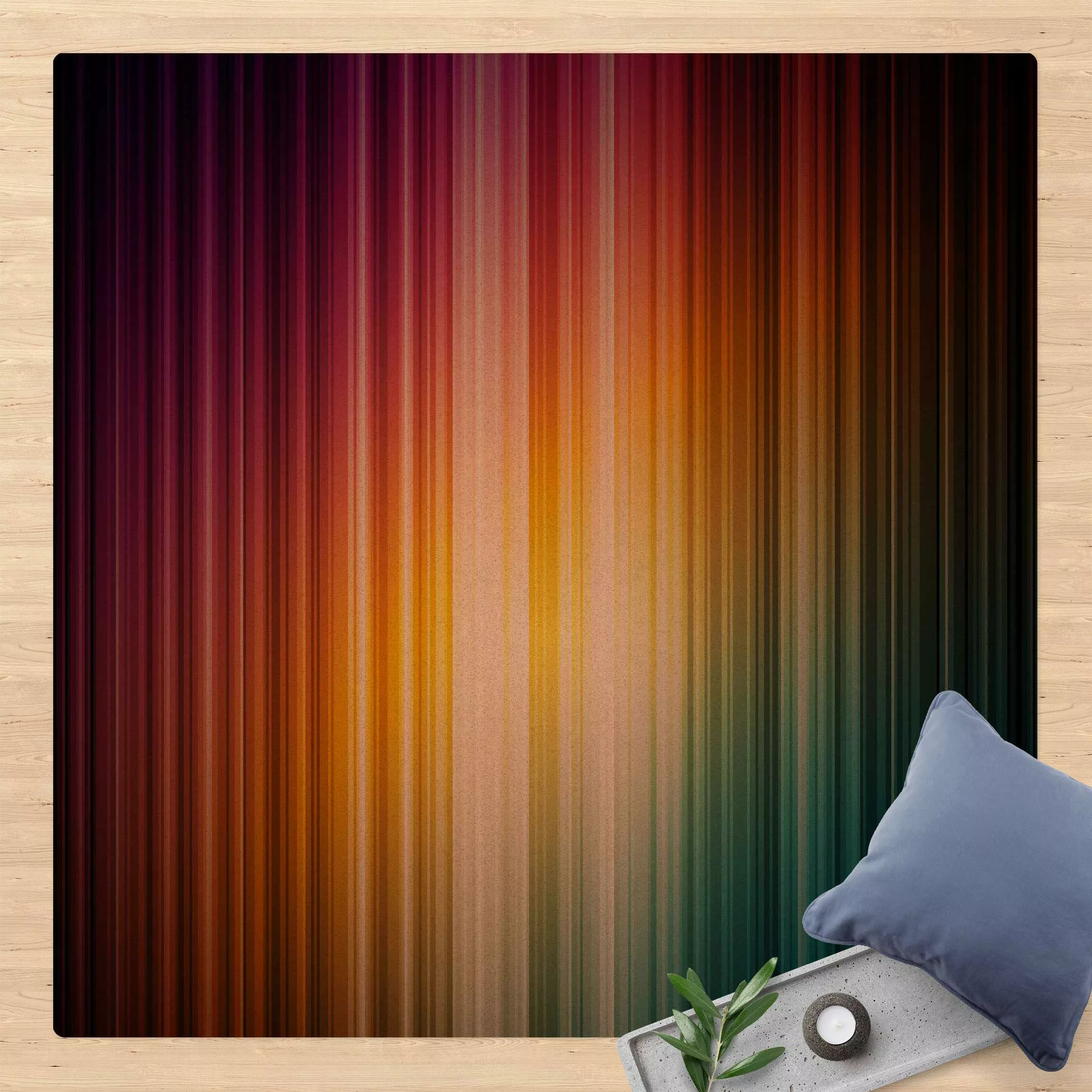 Kork-Teppich Rainbow Light günstig online kaufen