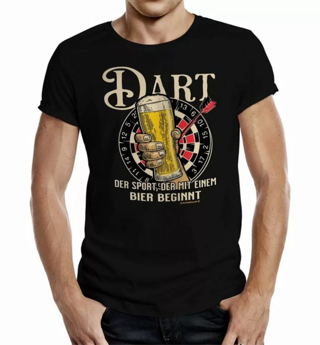 Rahmenlos T-Shirt für Männer und Dart-Spieler: Der einzige Sport der mit Bi günstig online kaufen