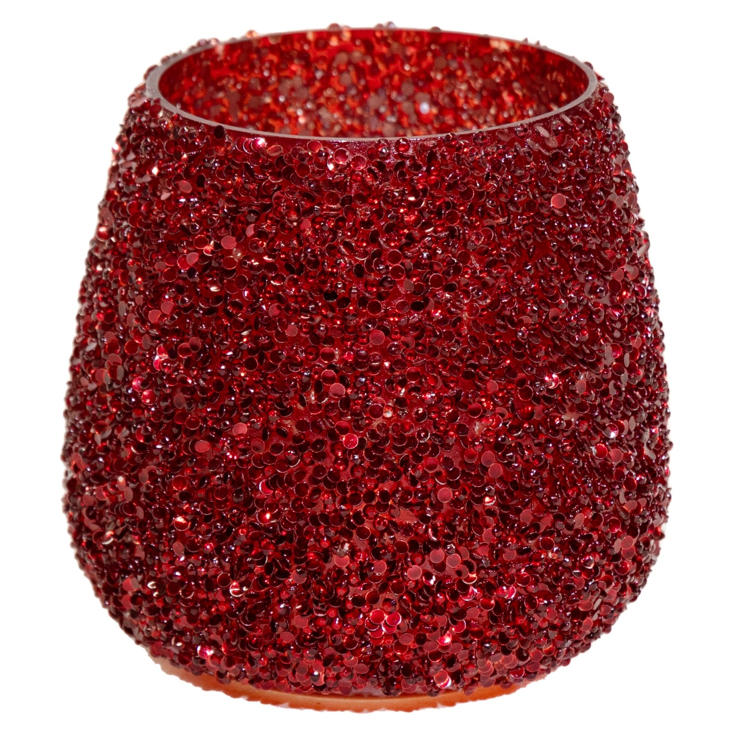 M Colections Vase Strass Cauldron Rot Ø 16 cm x 16,5 cm günstig online kaufen