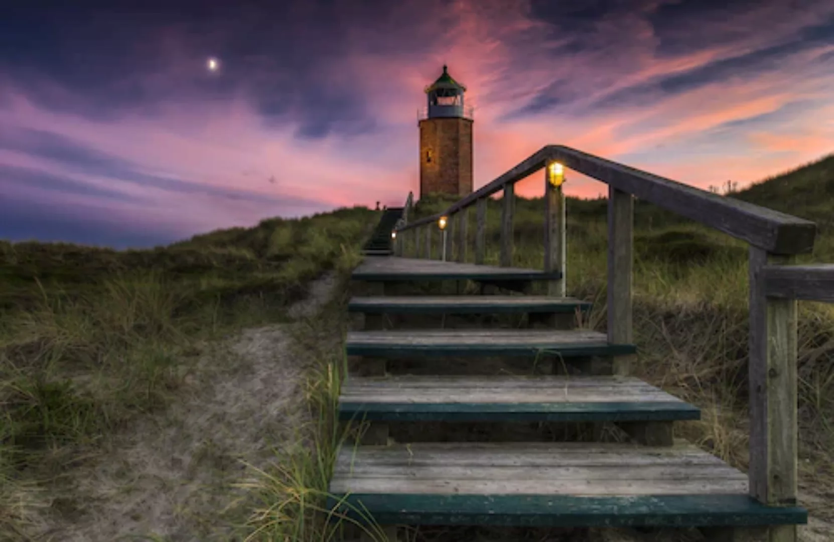 Papermoon Fototapete »Photo-Art THOMAS SIEGEL, WEG ZUM LEUCHTTURM« günstig online kaufen