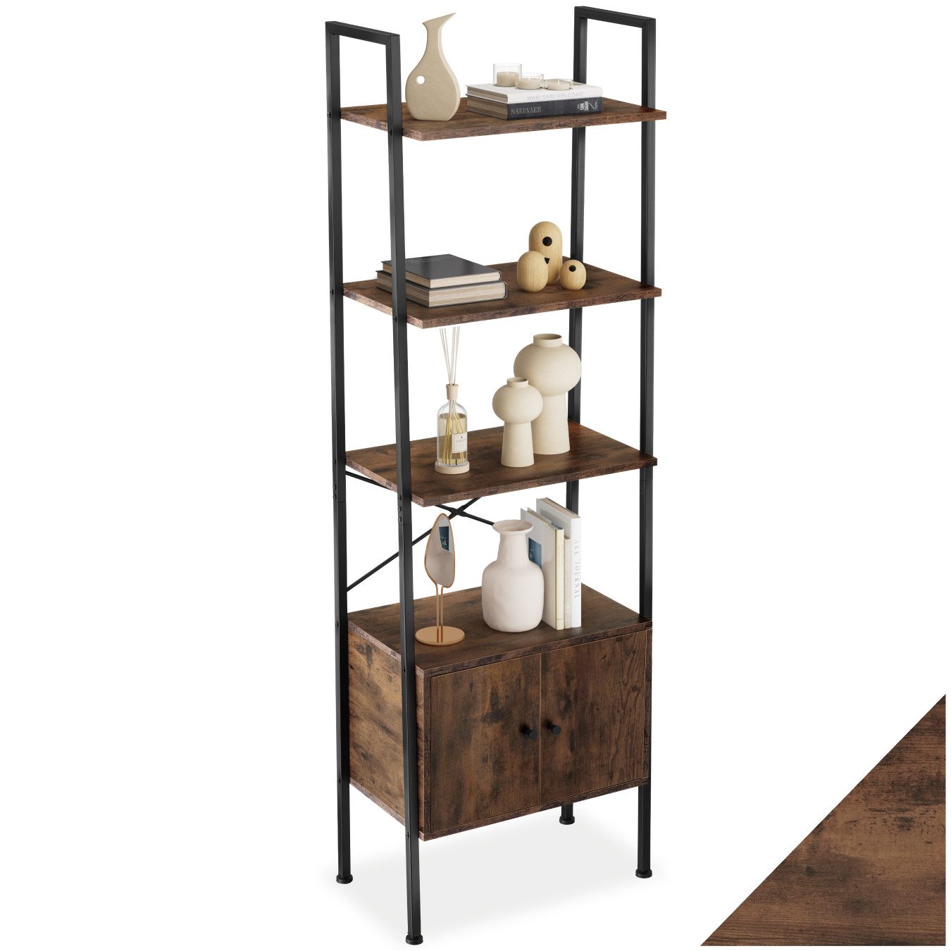 tectake Leiterregal Brentwood, Set 1-tlg., Industrial günstig online kaufen