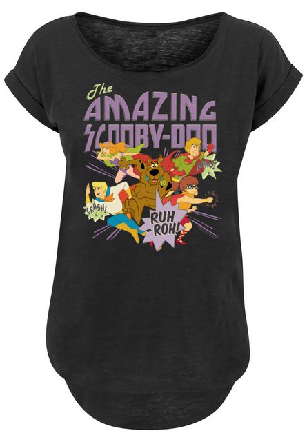 F4NT4STIC T-Shirt Long Cut Shirt 'Scooby Doo The Amazing Scooby' Damen,Prem günstig online kaufen