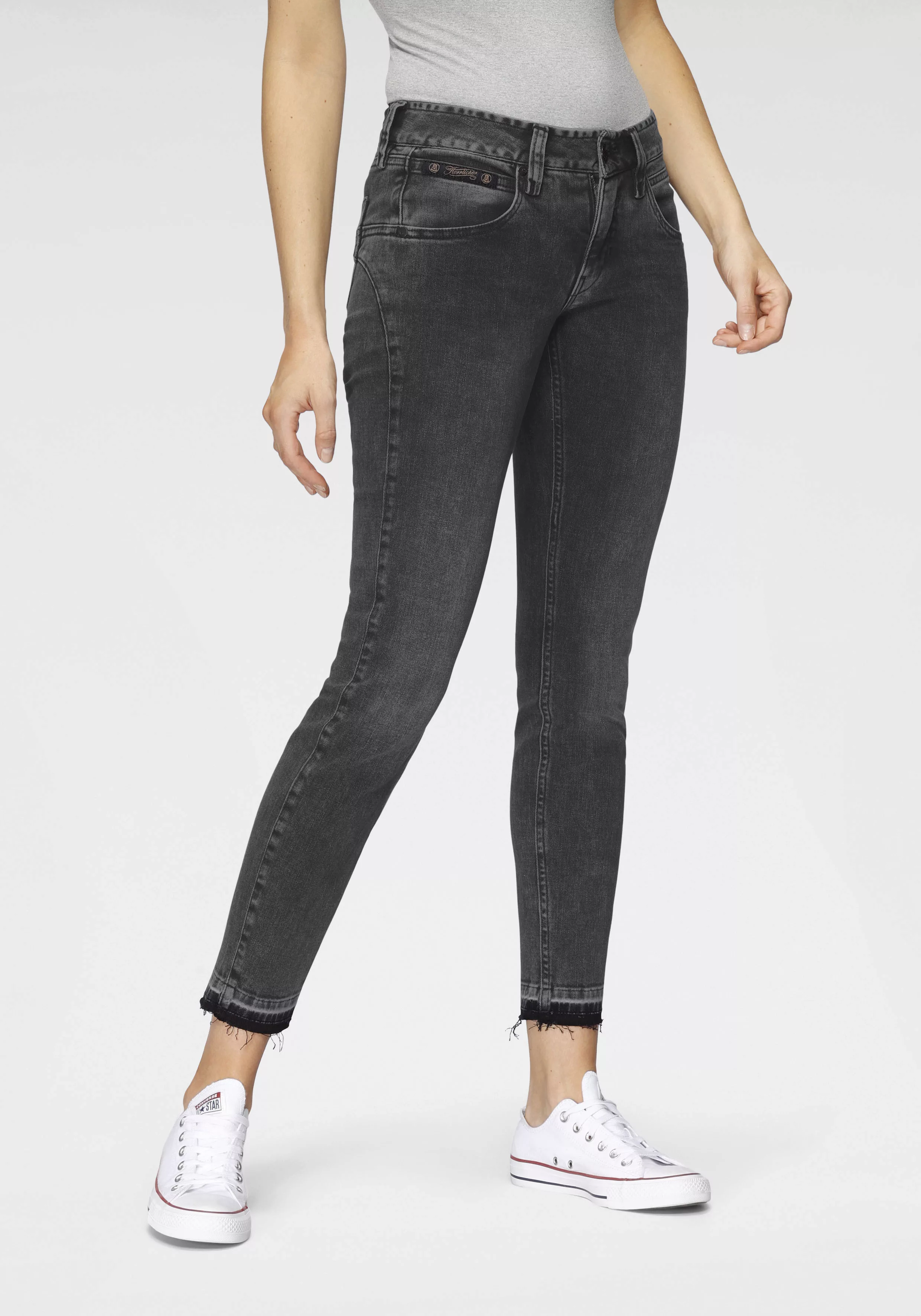 Herrlicher 7/8-Jeans TOUCH CROPPED ORGANIC mit Cut-Off Saumabschluss günstig online kaufen