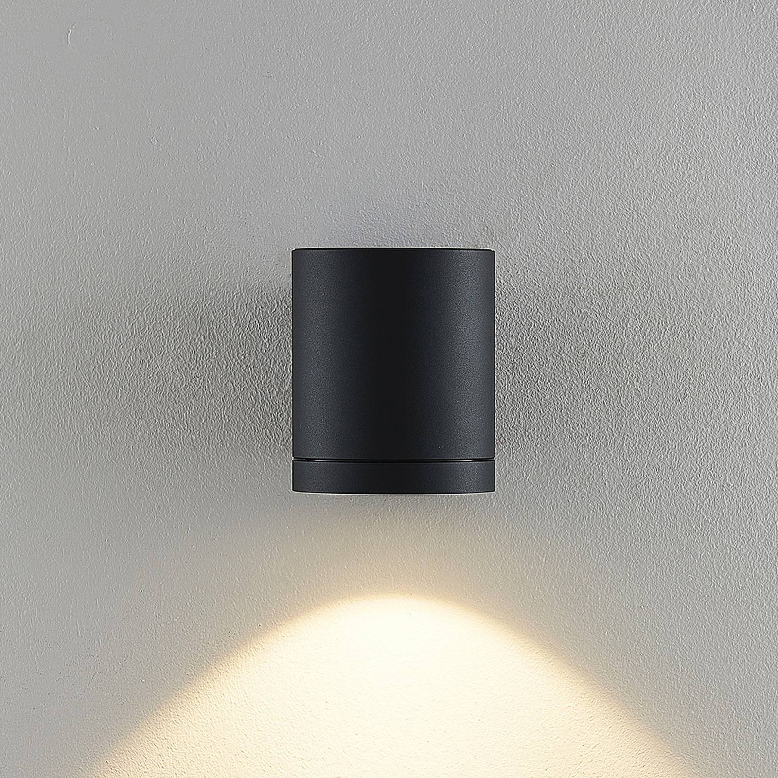 Molto Luce LED-Außenwandlampe Foris Round W, anthrazit günstig online kaufen