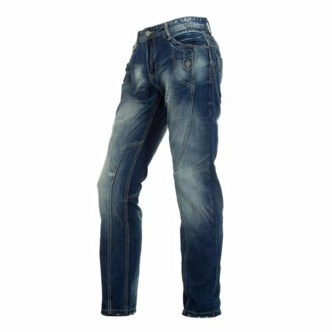 Ital-Design Stretch-Jeans Herren Destroyed-Look Jeans in Blau günstig online kaufen