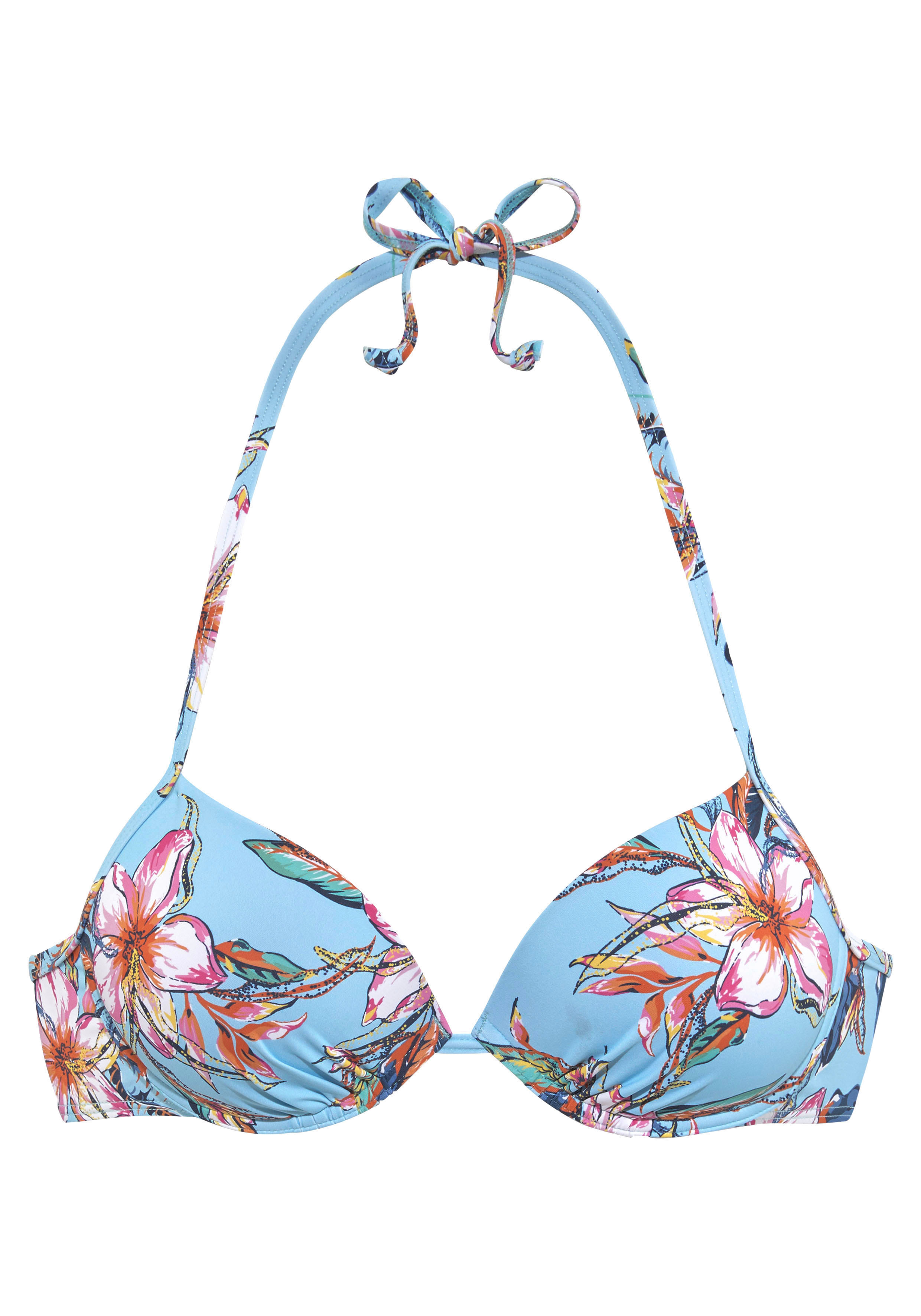 LASCANA Push-Up-Bikini-Top "Malia", mit tropischem Print günstig online kaufen