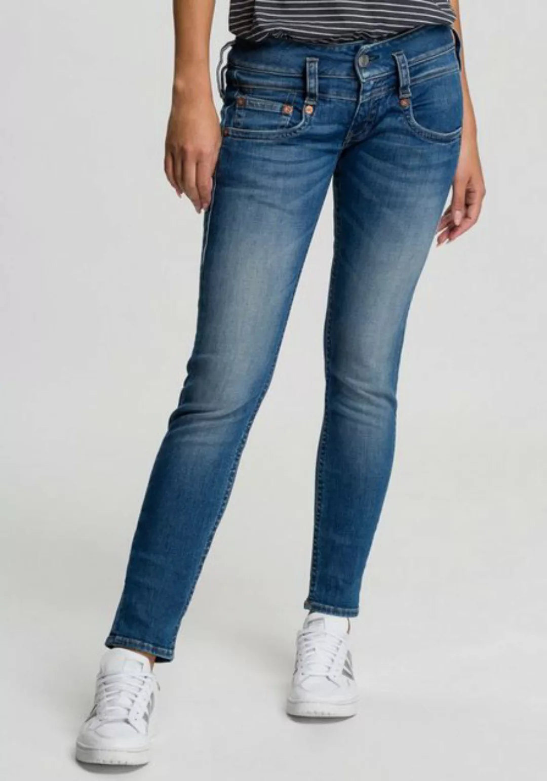 Herrlicher Skinny-fit-Jeans Gila Slim Jeans aus Reused Denim günstig online kaufen