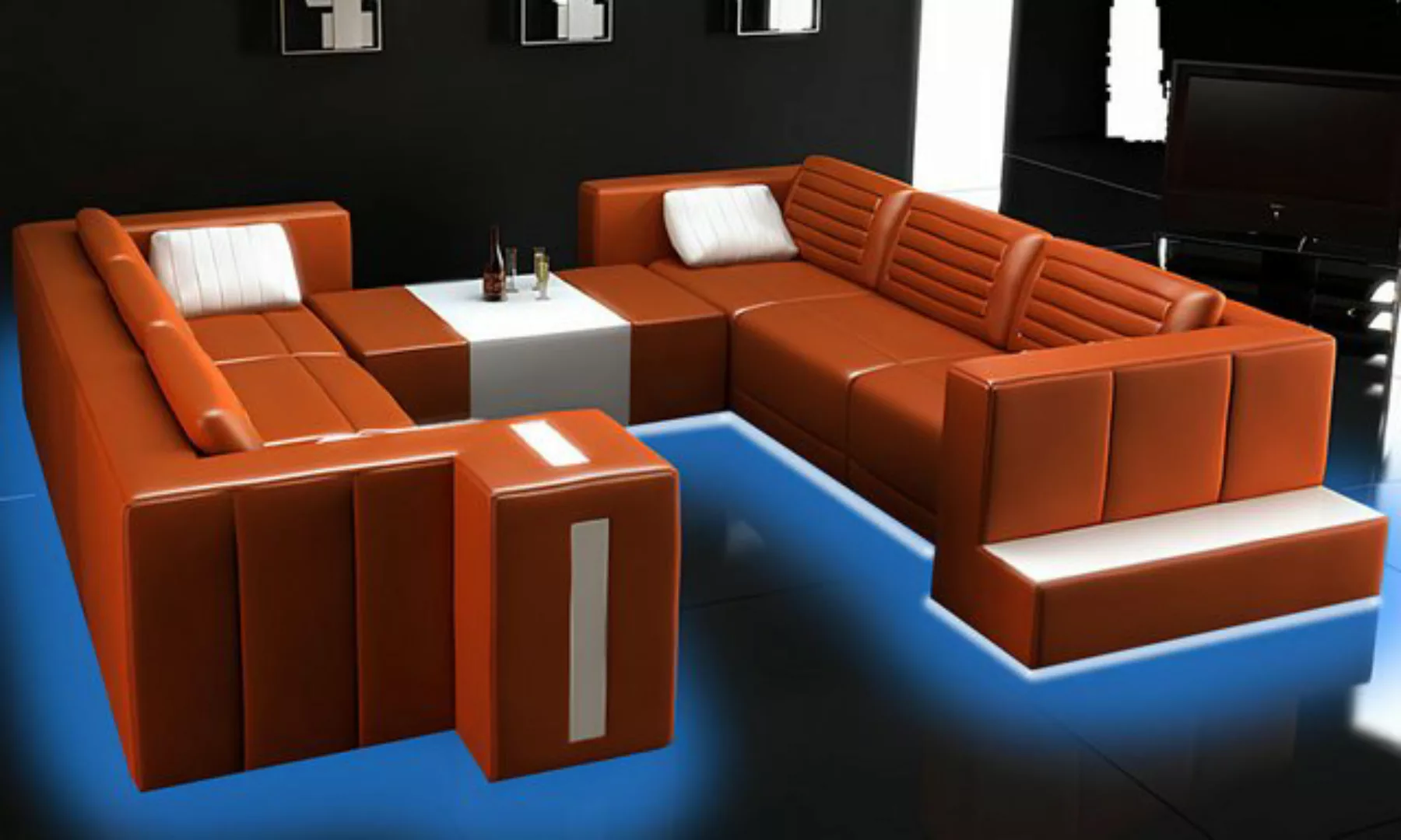 Xlmoebel Sofa Möbel-Ensemble Designer-Sofa Wohnzimmer Couch Groß Polster Le günstig online kaufen