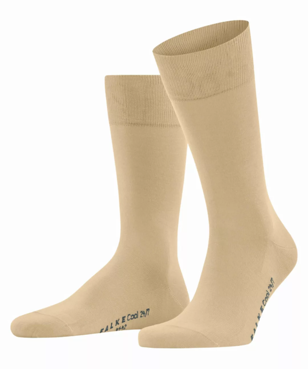 FALKE Cool 24/7 Herren Socken, 39-40, Beige, Uni, Baumwolle, 13230-406503 günstig online kaufen