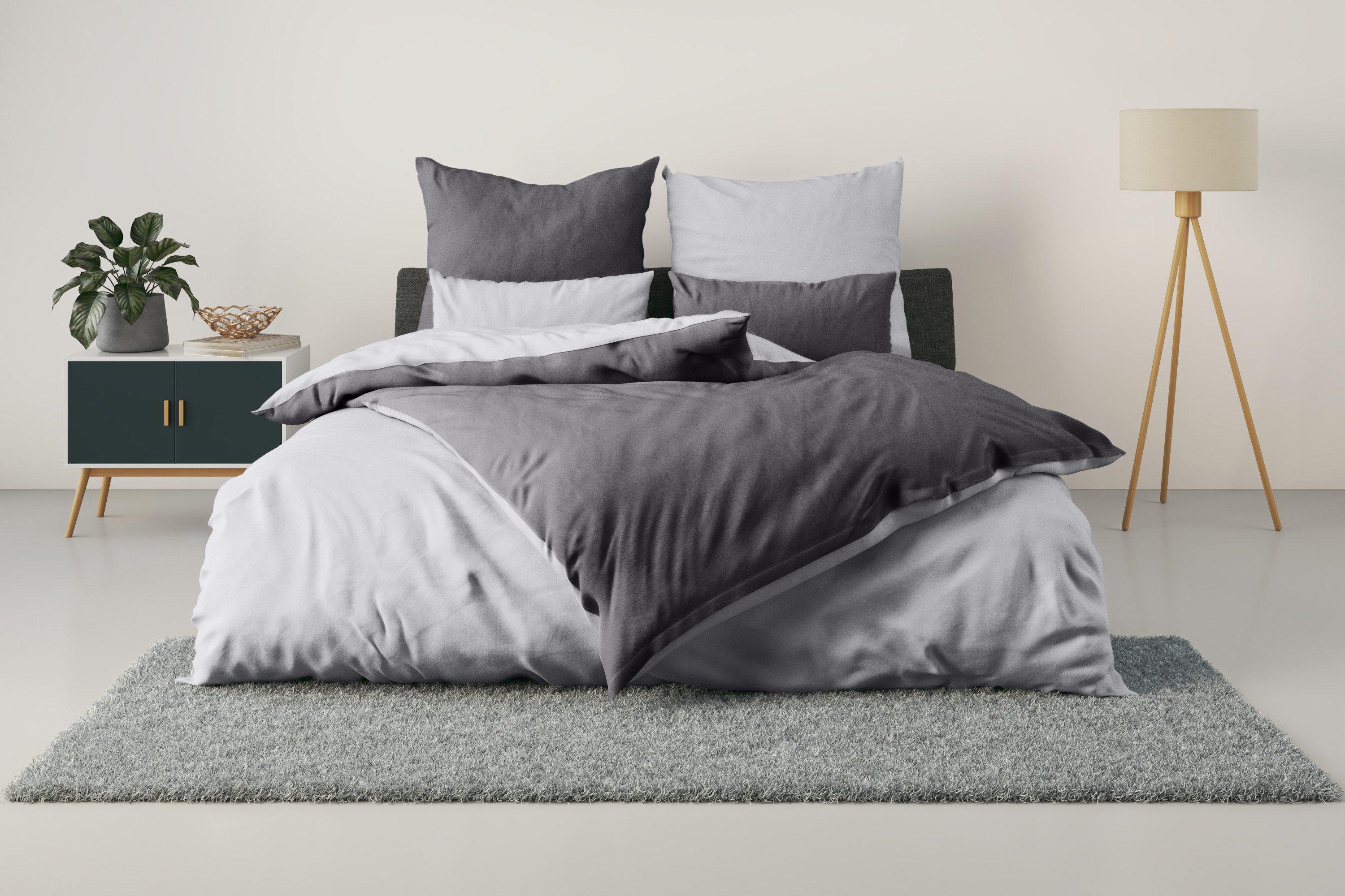 my home Bettwäsche Desner2, Microfaser, 2 günstig online kaufen