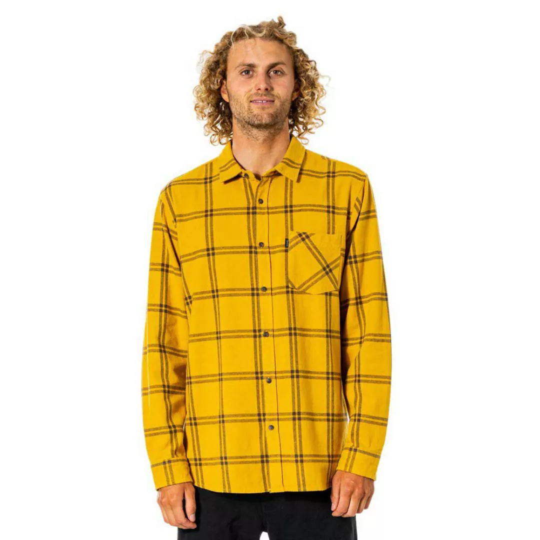 Rip Curl Checked Out Langarm Hemd S Mustard günstig online kaufen