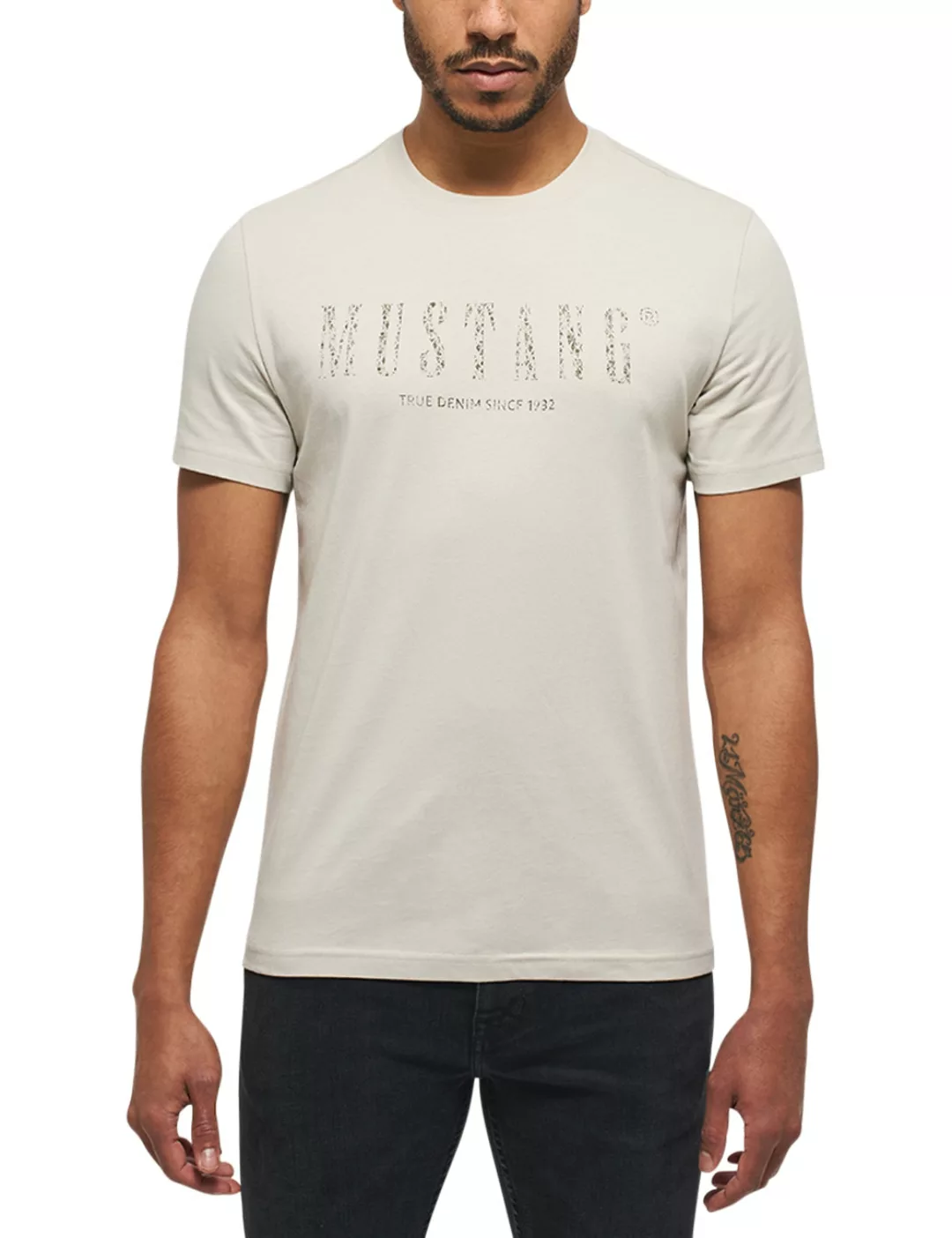 MUSTANG Kurzarmshirt "Print-Shirt" günstig online kaufen