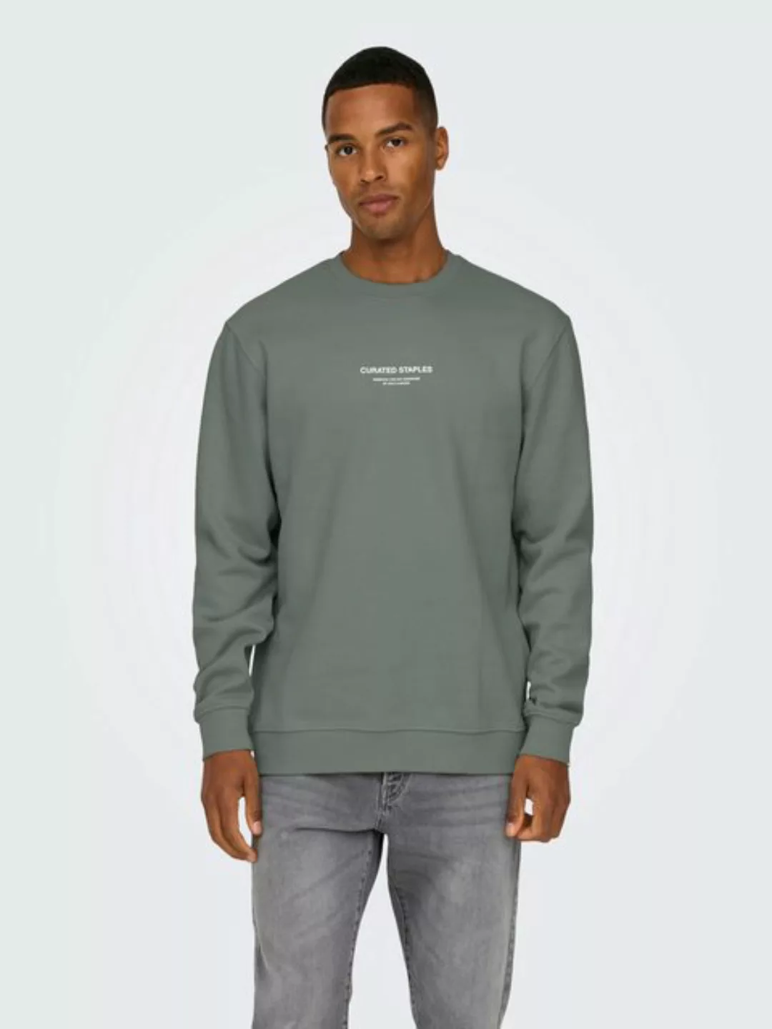 ONLY & SONS Sweatshirt ONSCURATED REG CREW NECK SWEAT günstig online kaufen