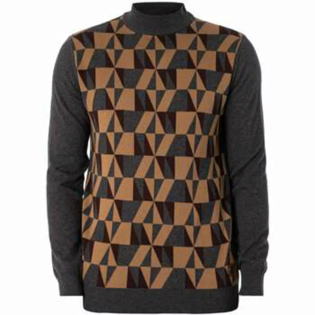 Trojan  Pullover Geometrischer Panel-Schildkrötenstrick günstig online kaufen