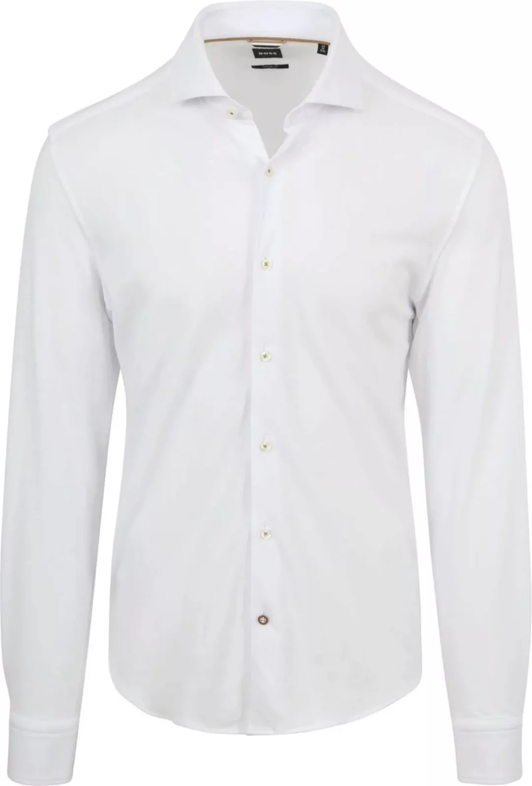 BOSS Hal Hemd Jersey Weiß - Größe 40 günstig online kaufen