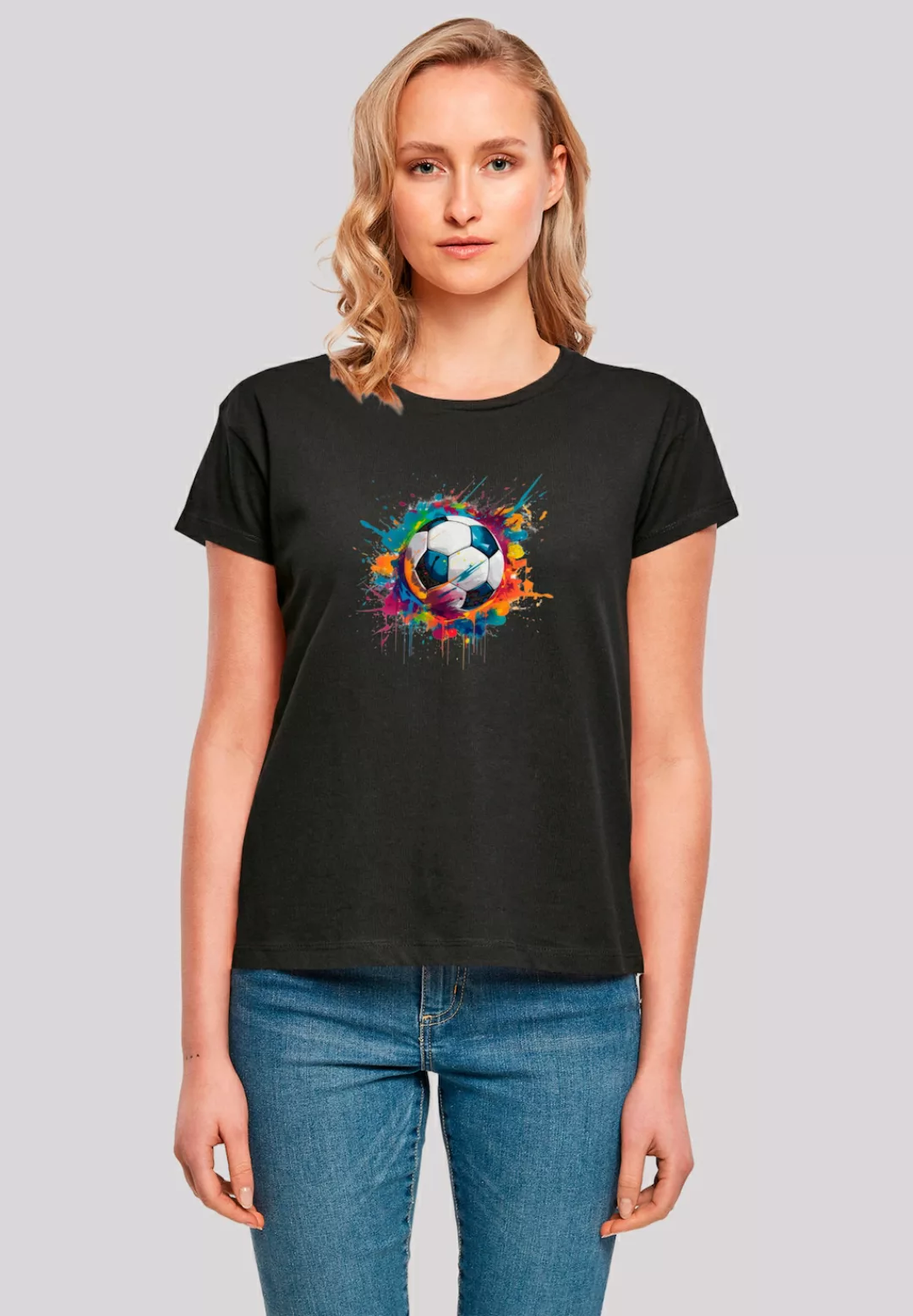 F4NT4STIC T-Shirt "Bunte Fußball Grafik", Premium Qualität günstig online kaufen