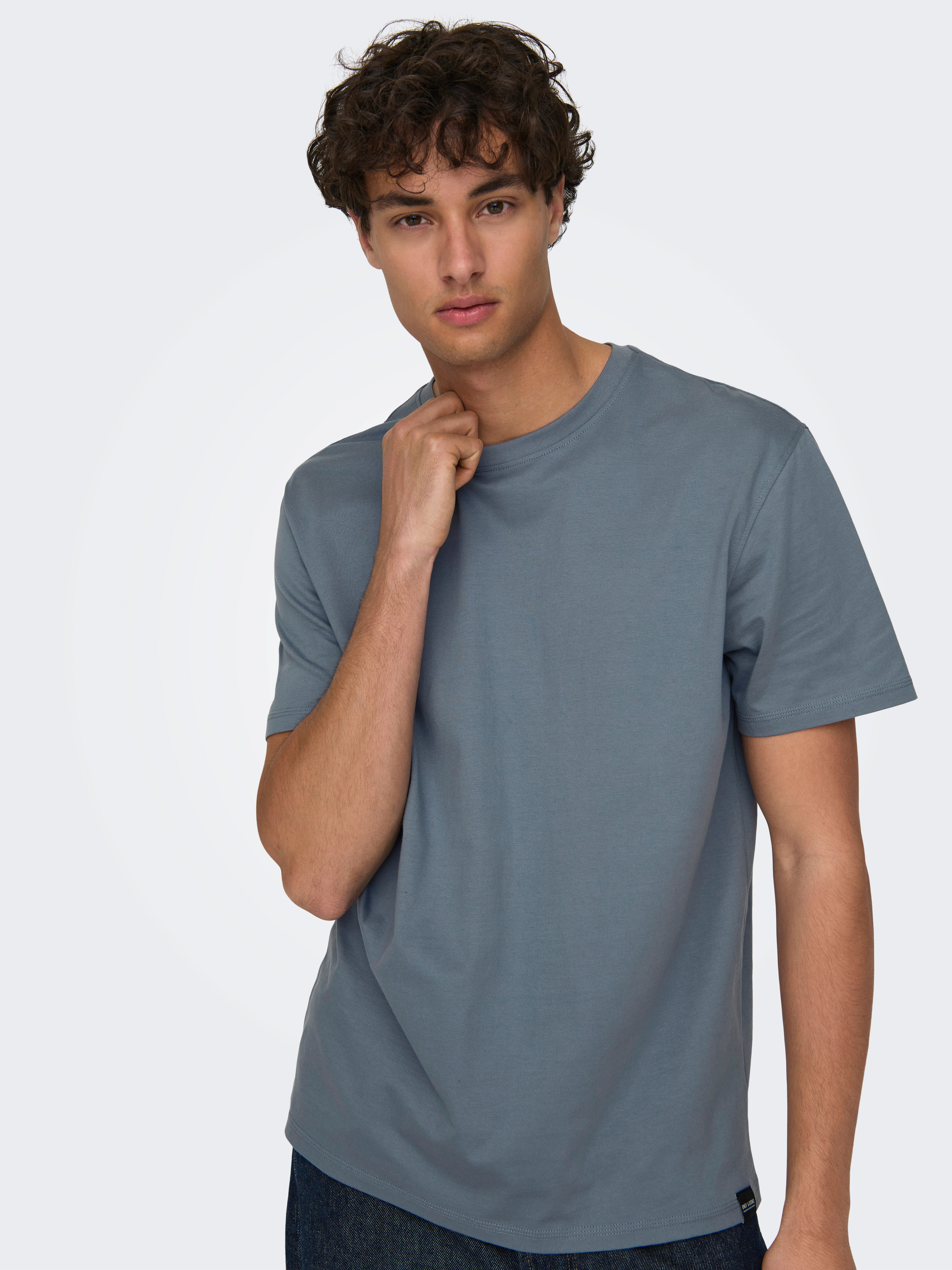 ONLY & SONS Rundhalsshirt "ONSMAX LIFE REG SS STITCH TEE" günstig online kaufen