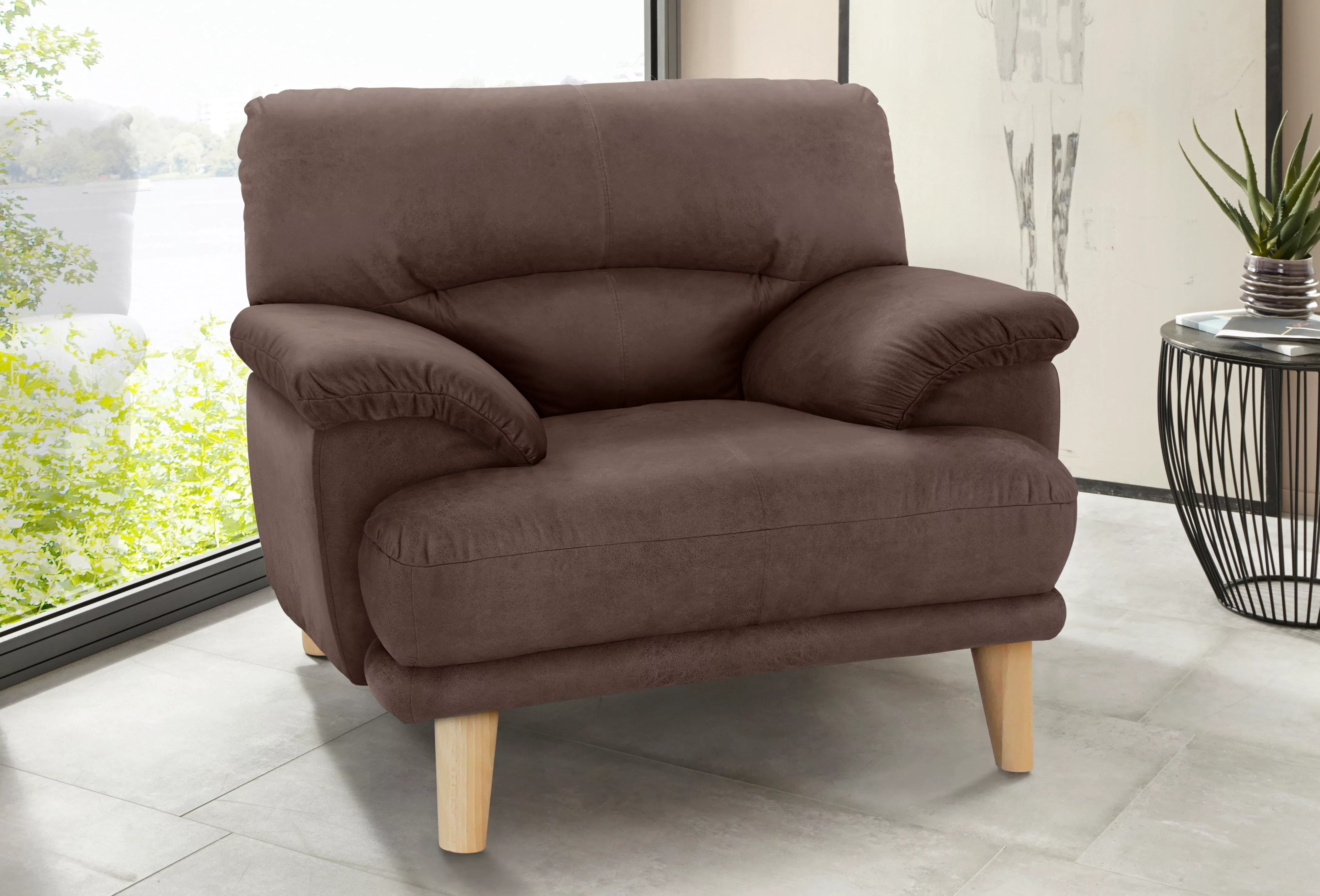 TRENDMANUFAKTUR Sessel "Cecilia, Loungesessel, italienisches Design, bequem günstig online kaufen