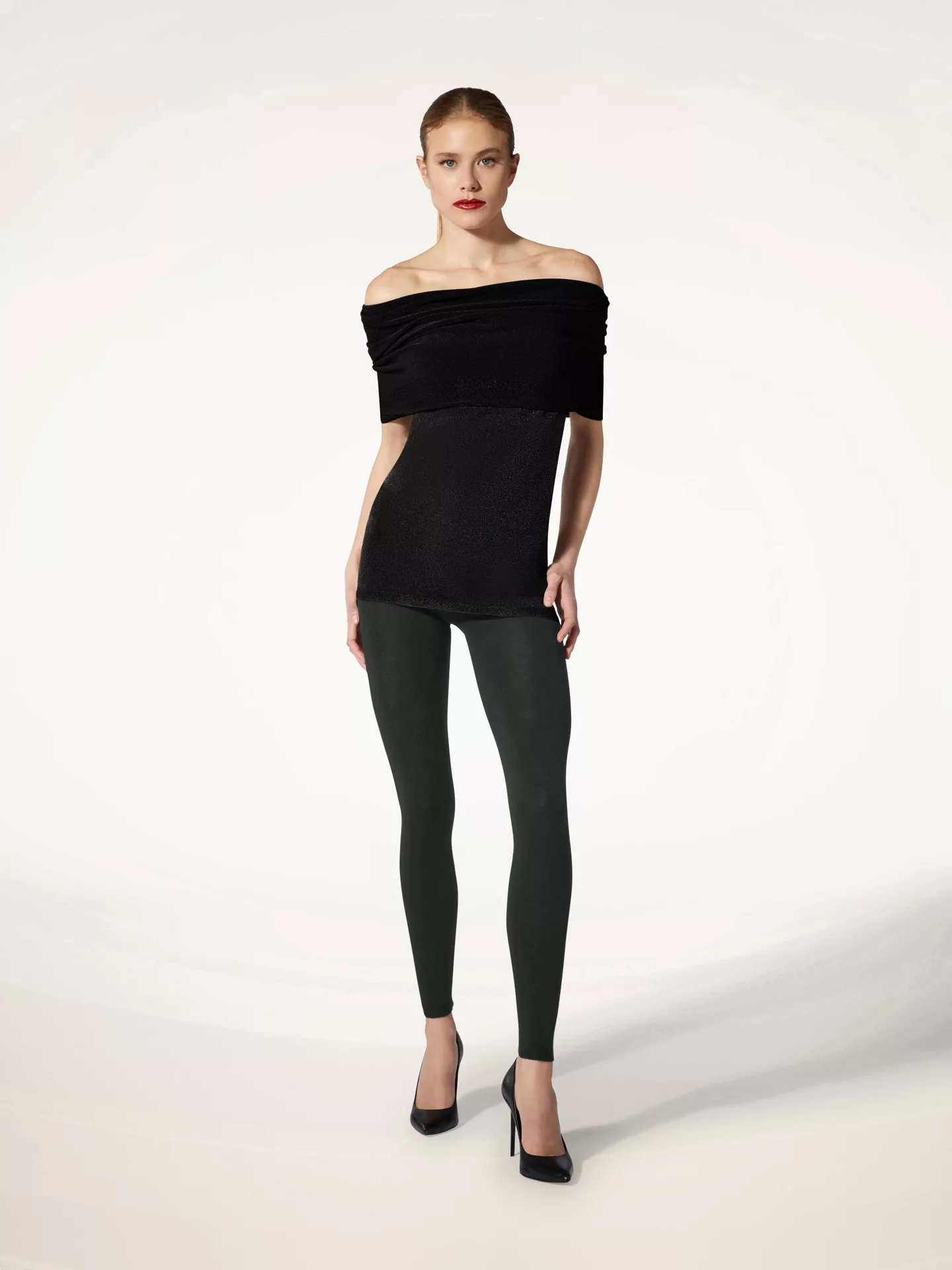 Wolford - THE W.O.W. WOOL-FORD LEGGINGS, Frau, deep green, Größe: M günstig online kaufen