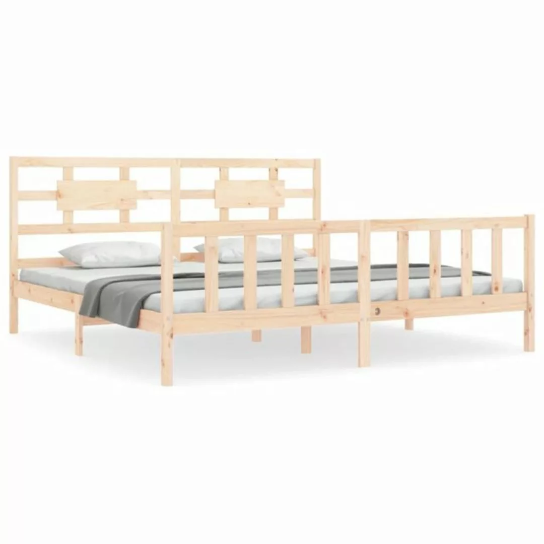 furnicato Bett Massivholzbett mit Kopfteil 200x200 cm günstig online kaufen