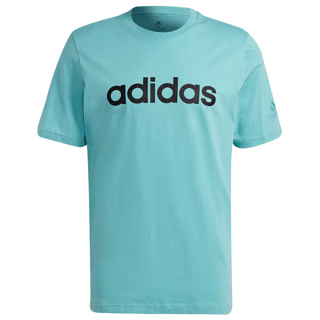 Adidas Linear Sj Kurzarm T-shirt XS Mint Ton / Black günstig online kaufen