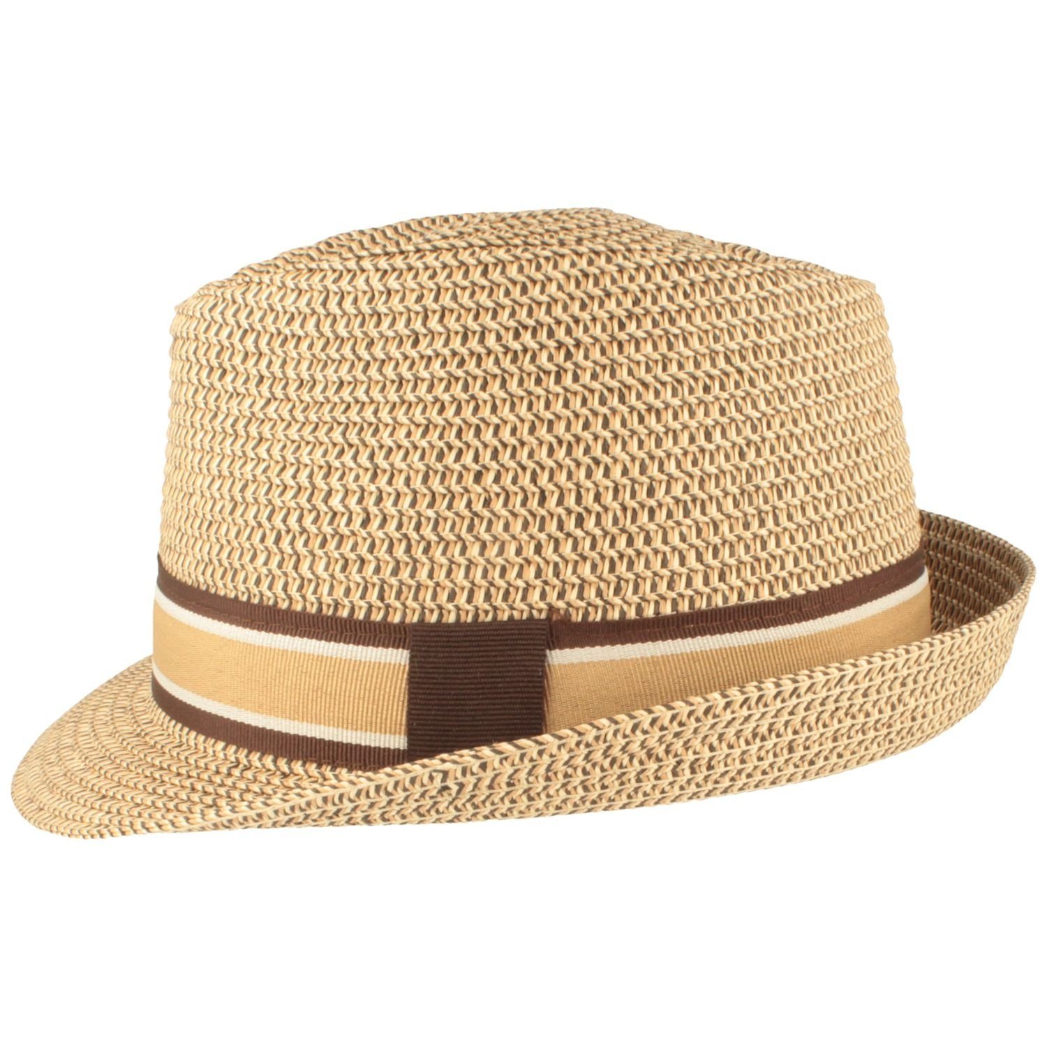Breiter Strohhut Rollbarer Trilby mit UV-Schutz günstig online kaufen