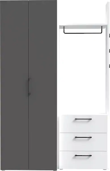 FORTE Garderobenschrank "Canberra", Breite 134 cm günstig online kaufen